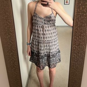American Eagle Brown and Blue Sundress - Size 4